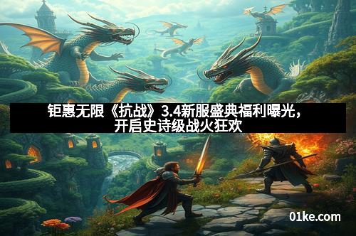 钜惠无限《抗战》3.4新服盛典福利曝光，开启史诗级战火狂欢